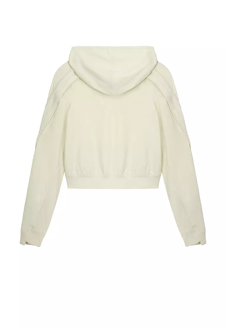 短款簡約開衫連帽衛衣