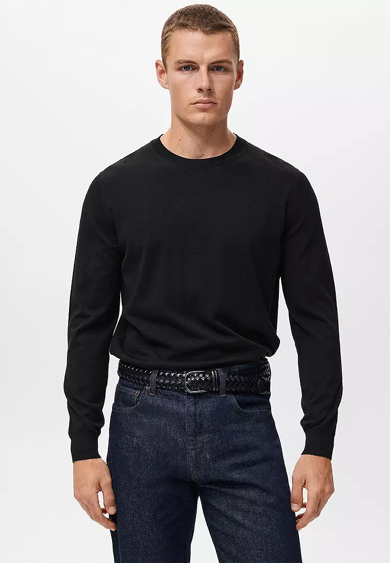 100% Merino Wool Crew Neck Sweater