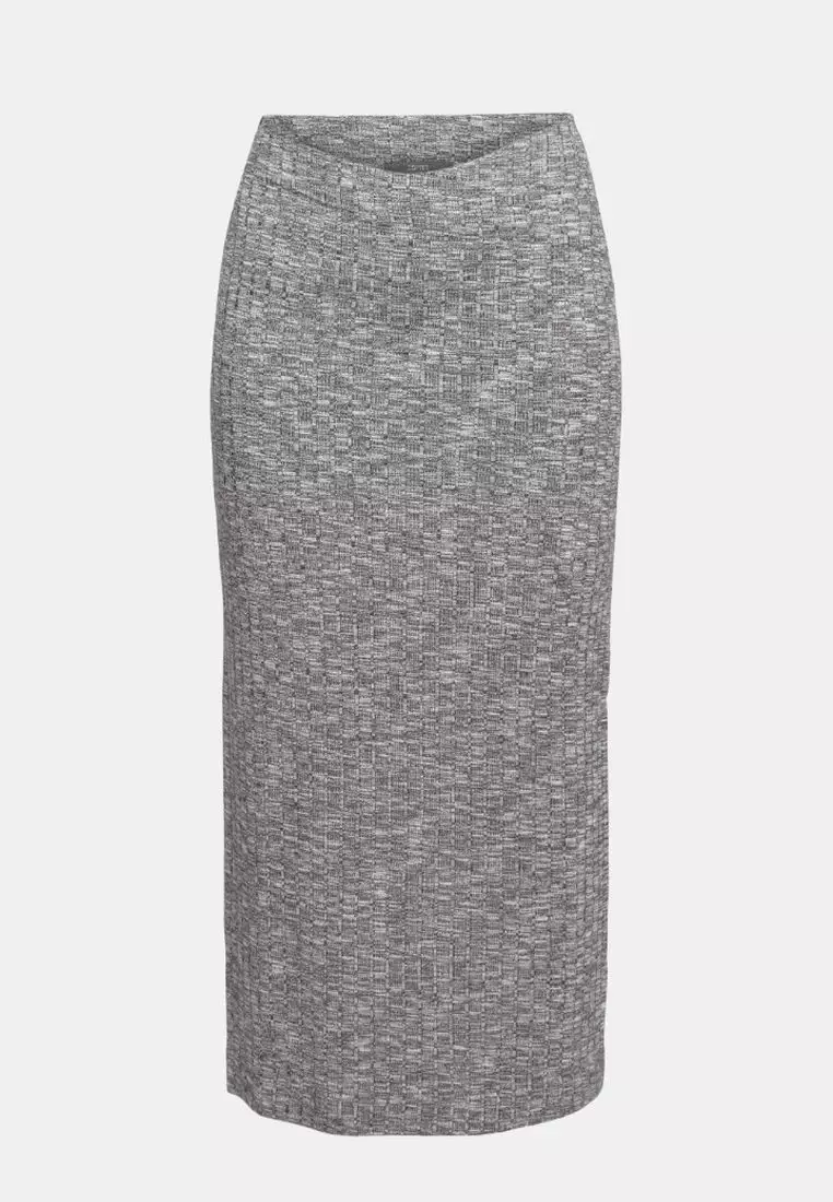 Esprit Collection SPACE DYE DRESS - Jumper dress - anthracite/grey 