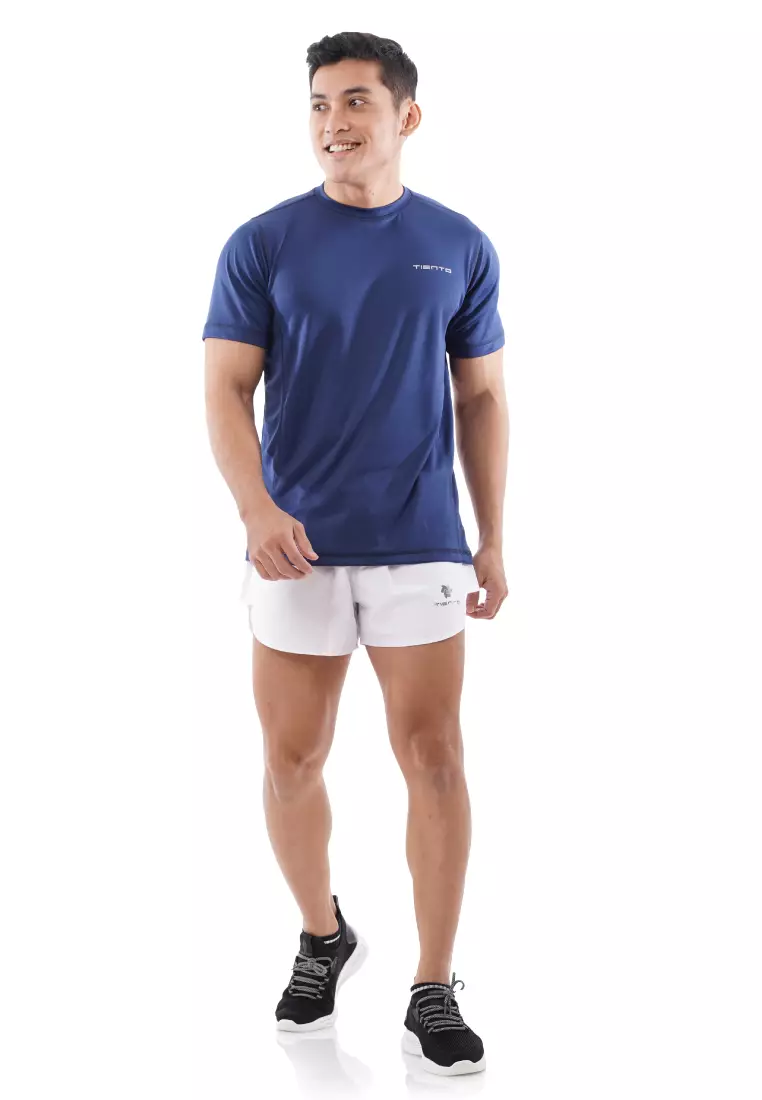 Tiento Kaos Dry Fit Men Navy Baju Olahraga Lari Pria
