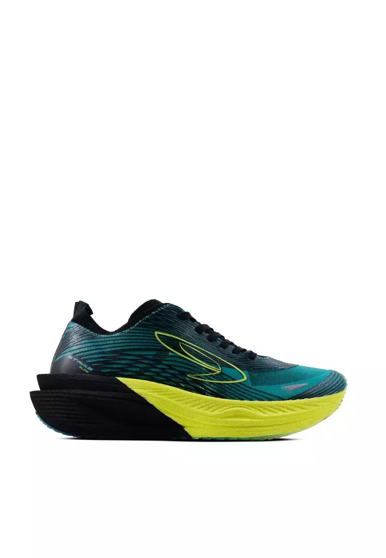 910Nineten HAZE FLOW sepatu lari - HITAM/TEAL/KUNING