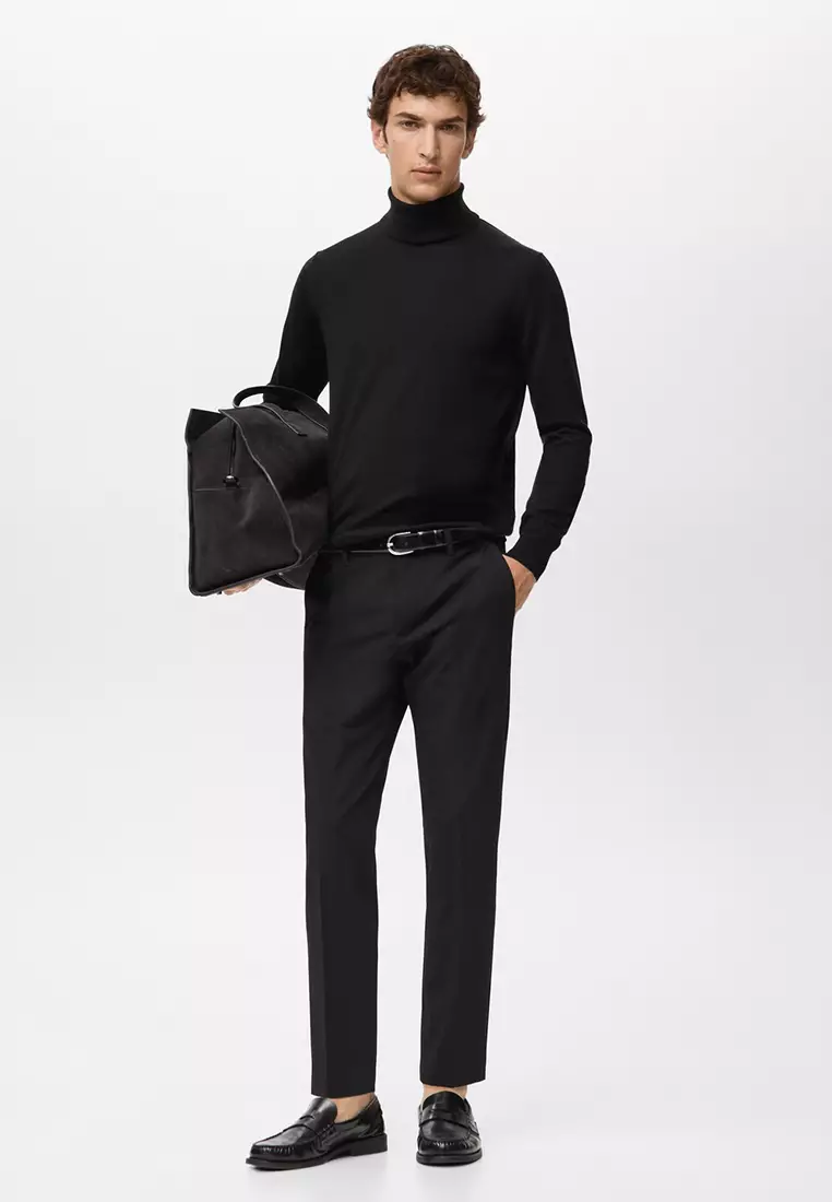 100% Merino Wool Roll Neck Jumper