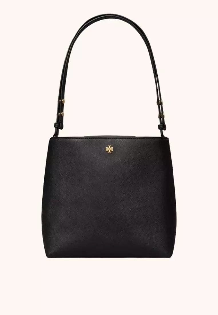 Jual TORY BURCH Tory Burch Emerson Bucket Bag Black Original 2025