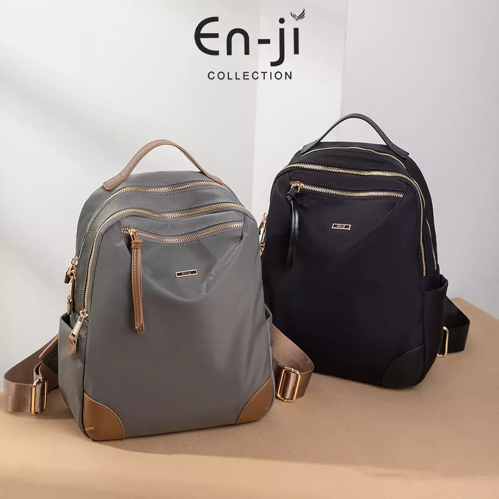 En-ji Soyum Backpack Wanita Warna Black