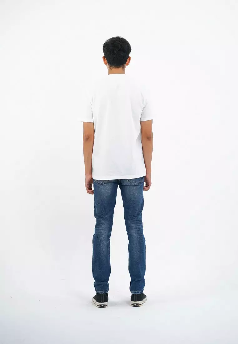 3Second Men's T-Shirt Short Sleeve Regular Fit Cotton Logo Script Barley OL-C640125