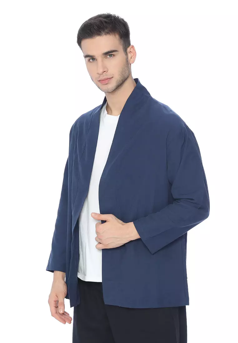 Ryusei Kimono Kata Long Sleeve Navy