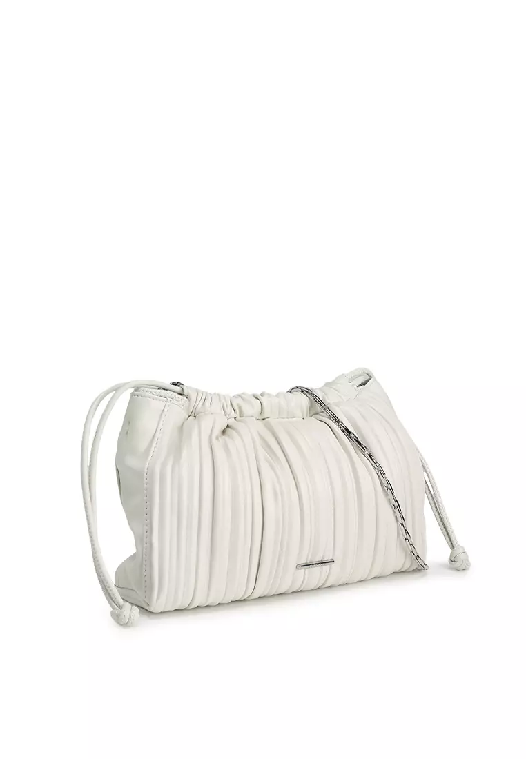 Drawstring Plisse Crossbody Bag - Calvin Klein Accessories