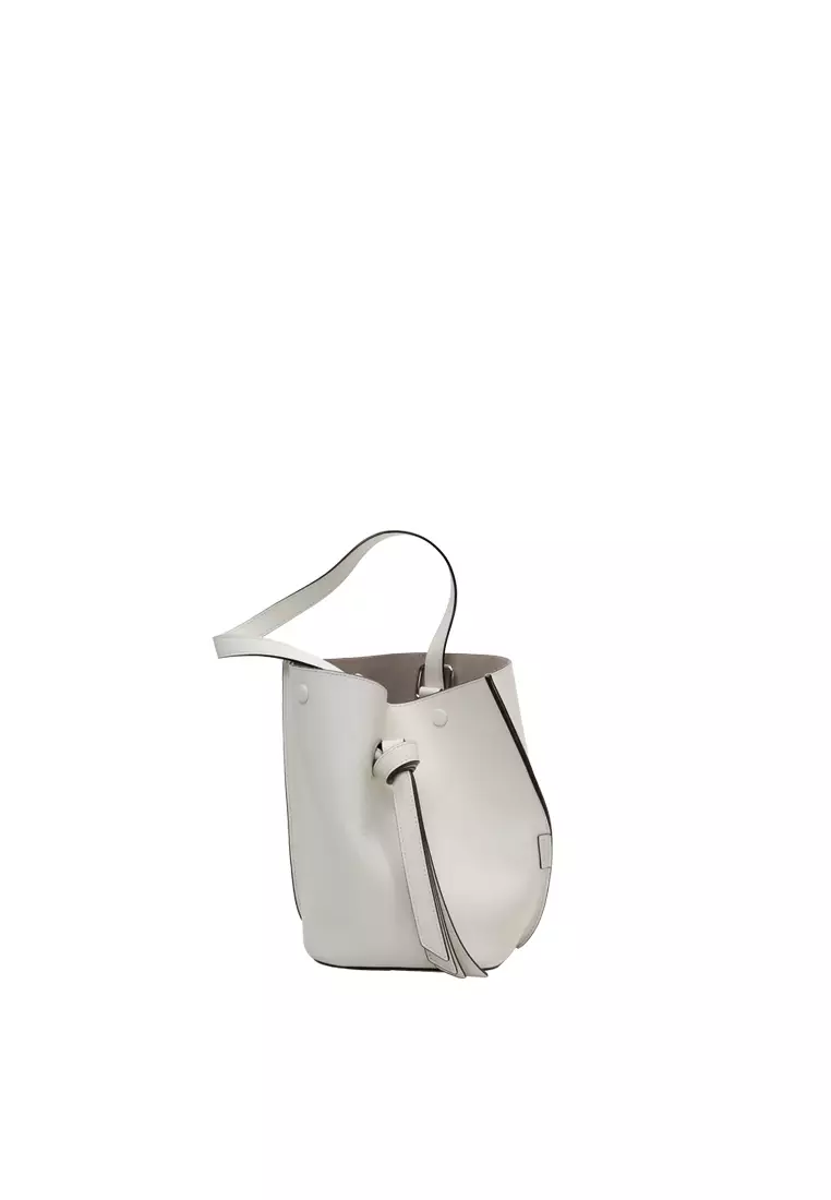 ORUKAMI Knot Bucket Bag Small - Cream