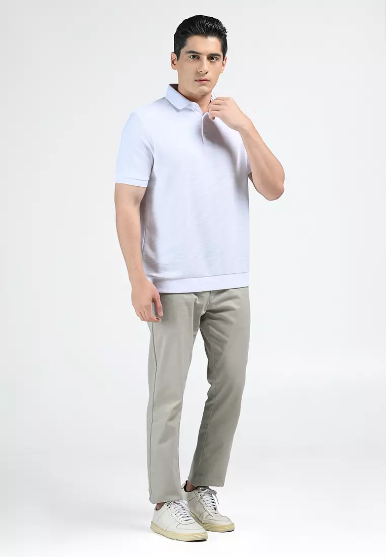 MOC Kaos Polo Lengan Pendek Pria KORTZY-WHITE
