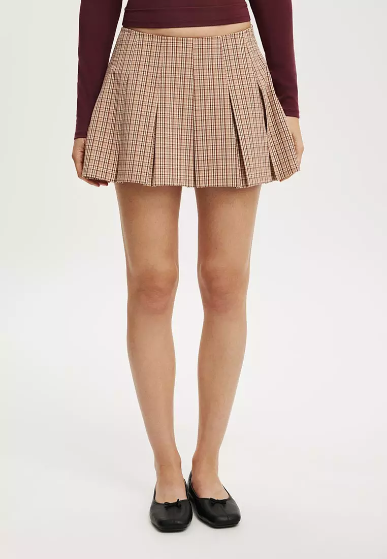 Mae Pleated Mini Skirt