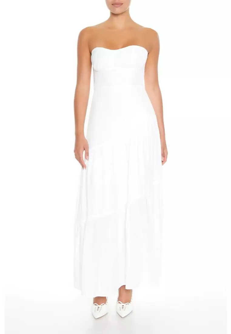Strapless Dress Forever 21 White Outfits All White Outfit Forever