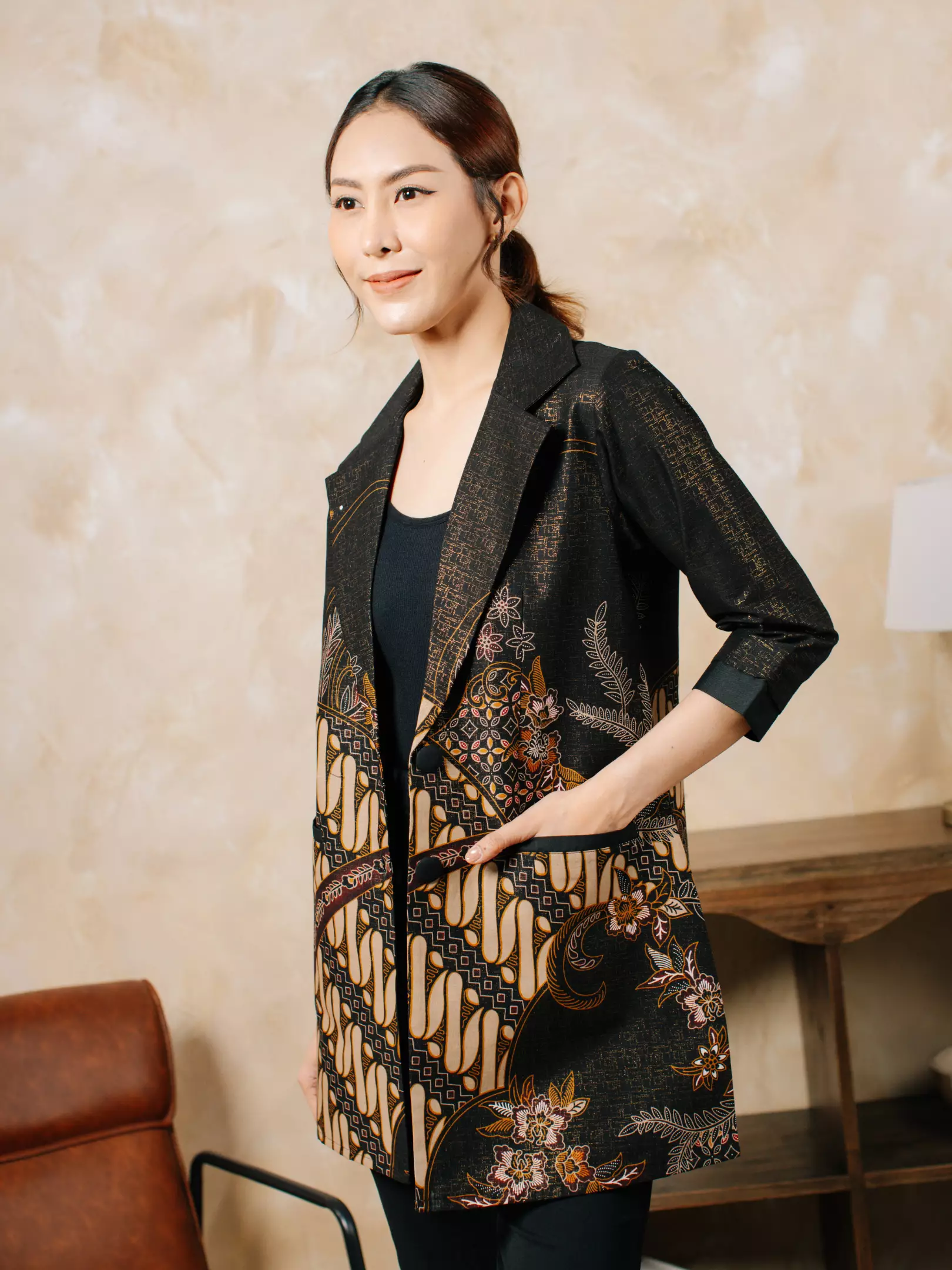 Adyatma Naratma Black Outer Katun Foil