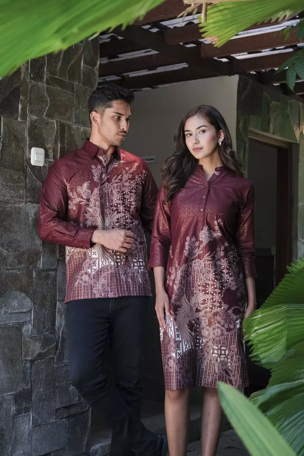 Jual Batik Adyatma Batik Adyatma Pria Amarta Maroon Kemeja Panjang ...