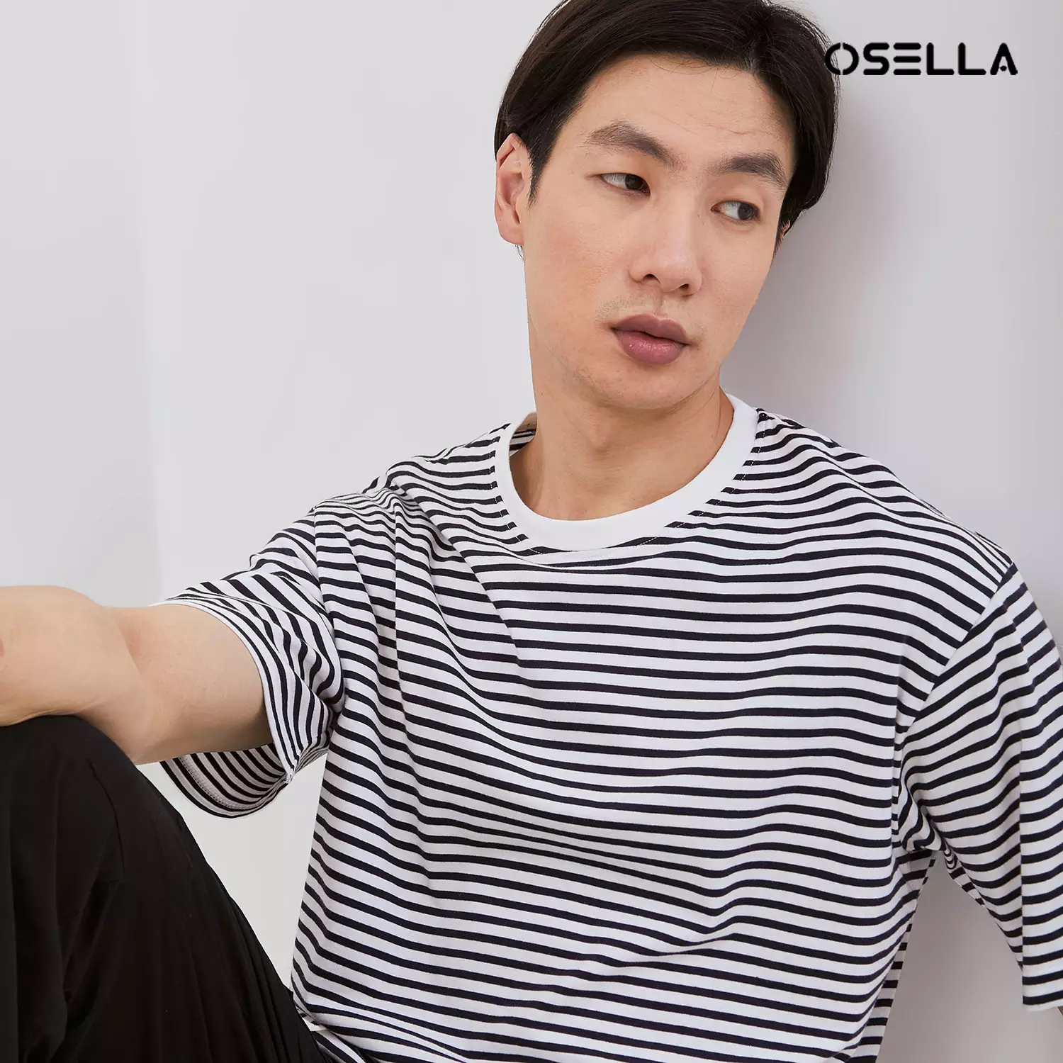 [NEW] Osella Striped Relaxed Fit T-Shirt 20714009 | Kaos Lengan Pendek Pria