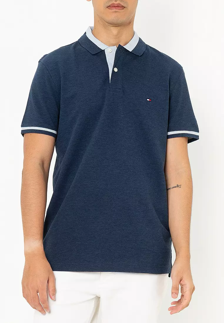 Buy Tommy Hilfiger Contrast Colour Block Polo Tommy Mainline