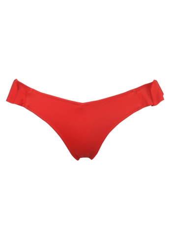 Trendyol red Ruffle Detail Bikini Bottoms F4972US39FC880GS_1