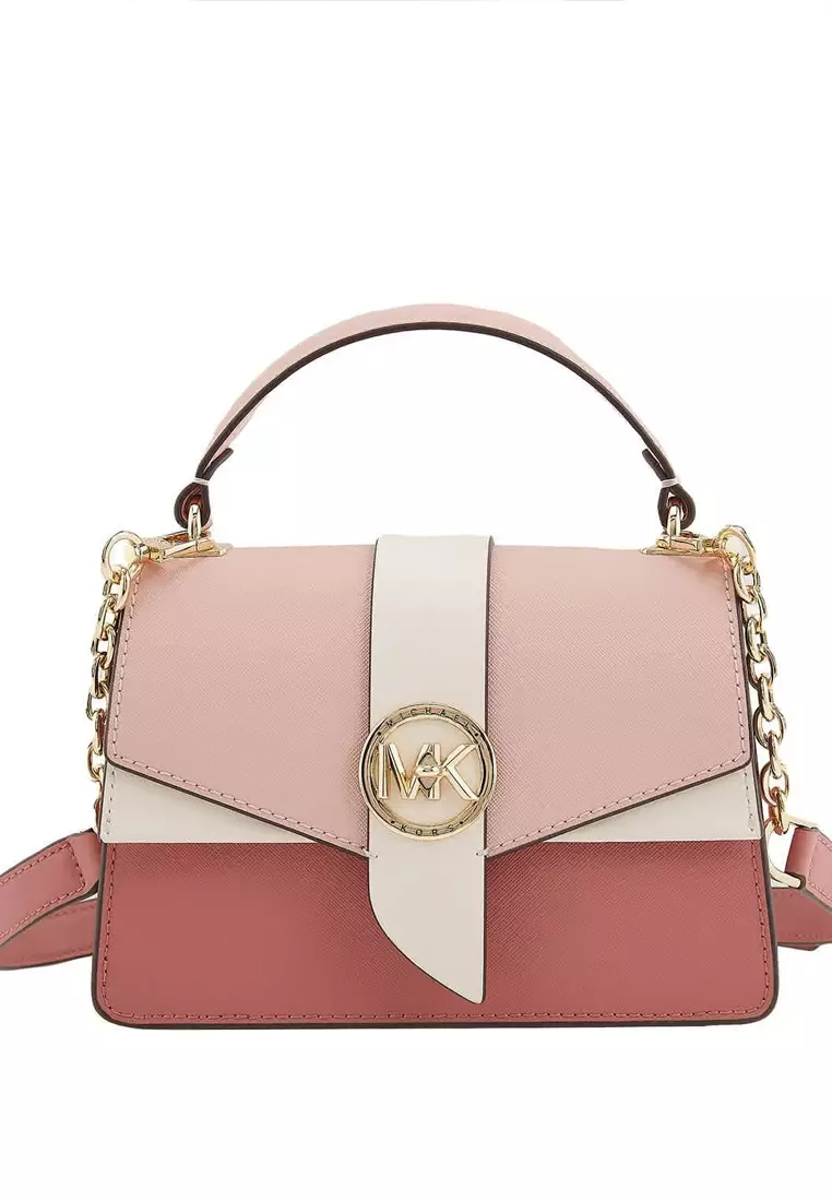 Buy MICHAEL KORS Greenwich Extra-Small Color-Block Saffiano