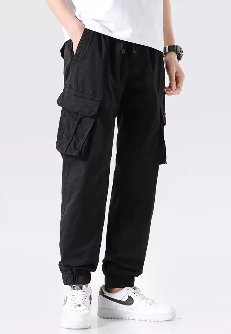 機能風口袋工裝長褲 GJL695