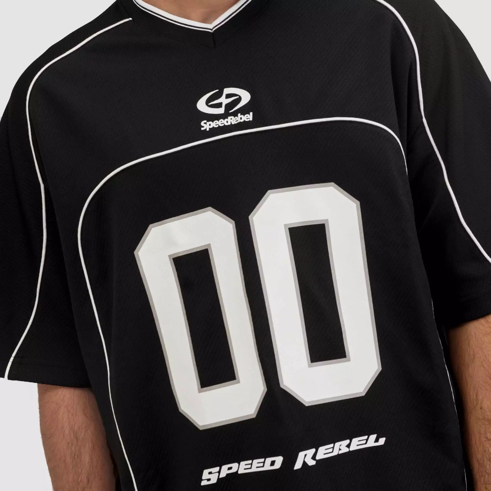 CELCIUS Speed Rebel Embroidery Kaos Jersey LIN001393C Hitam