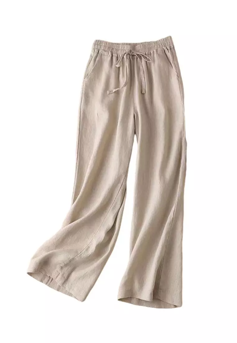 Big Size Cotton-flax Casual Pants RZ9020