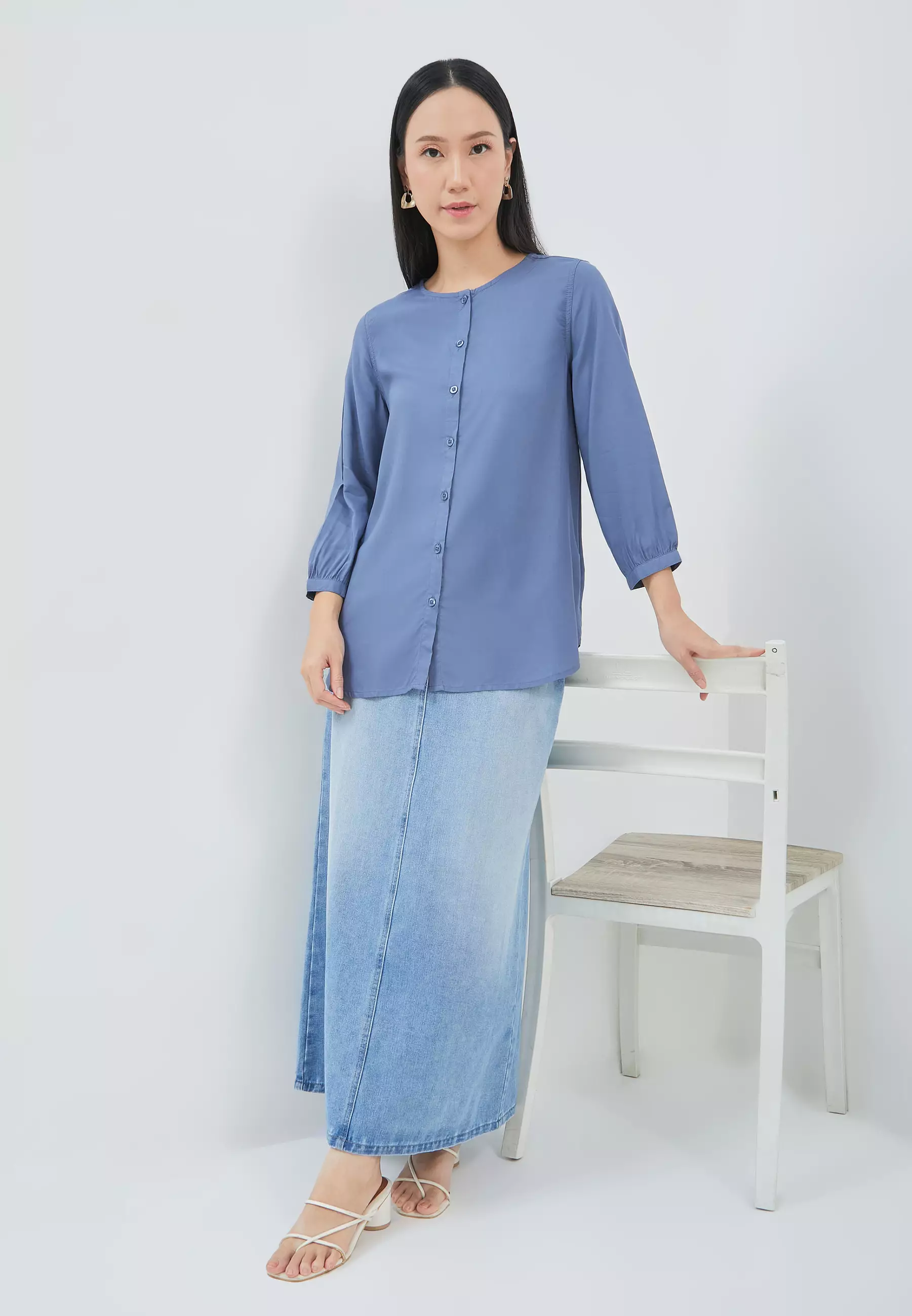 Arwen Blue Blouse (G.13157)