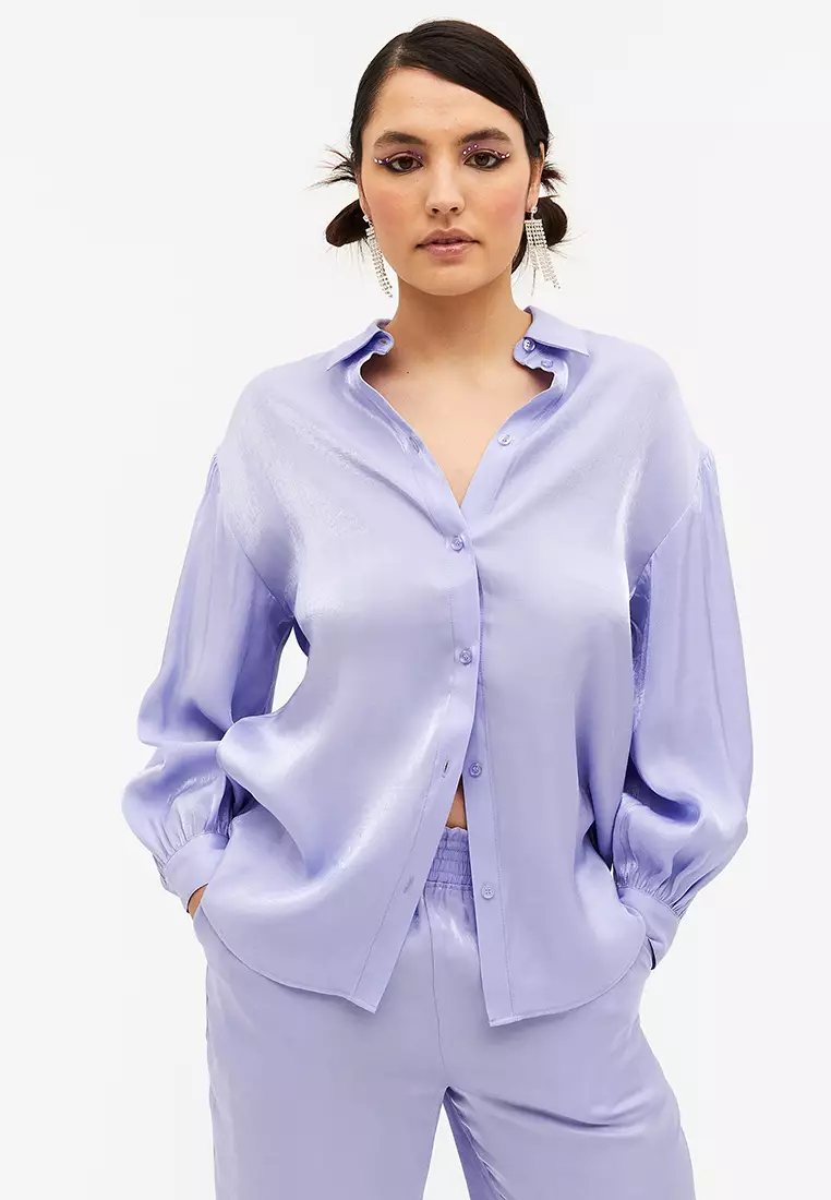 Buy Monki Oversized Button-Up Blouse 2024 Online