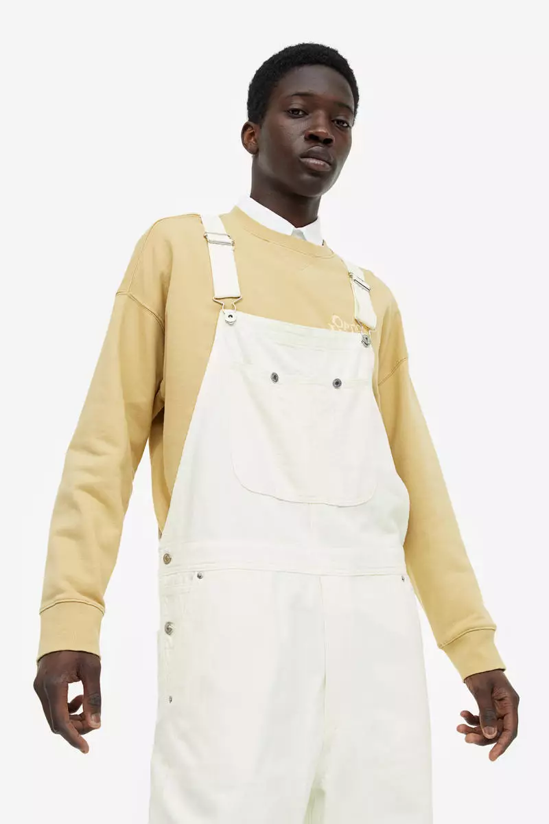 Linen store blend dungarees