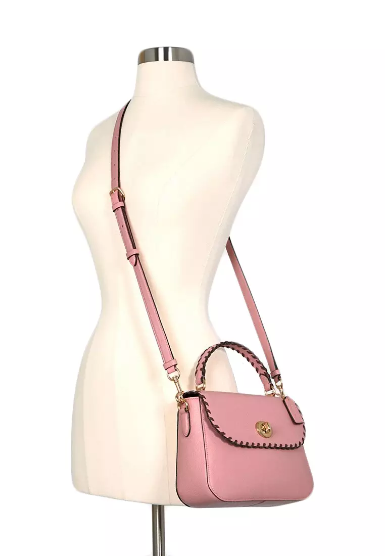 Buy Coach Coach Marlie Top Handle Satchel With Whipstitch Pink 2024