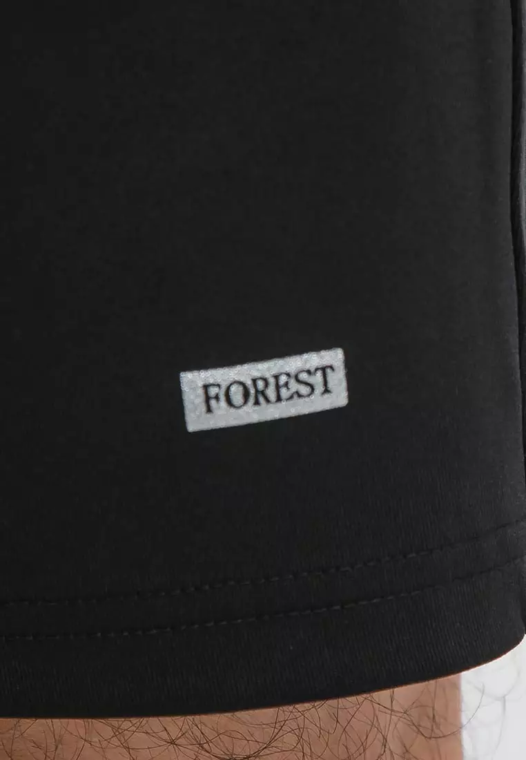 Forest Stretchable Casual Short Pants Men - Seluar Pendek Lelaki - 65724 - 01Black