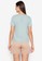 ZALORA WORK green Contrast Piping Bar Detail Top 08421AA3E64365GS_2