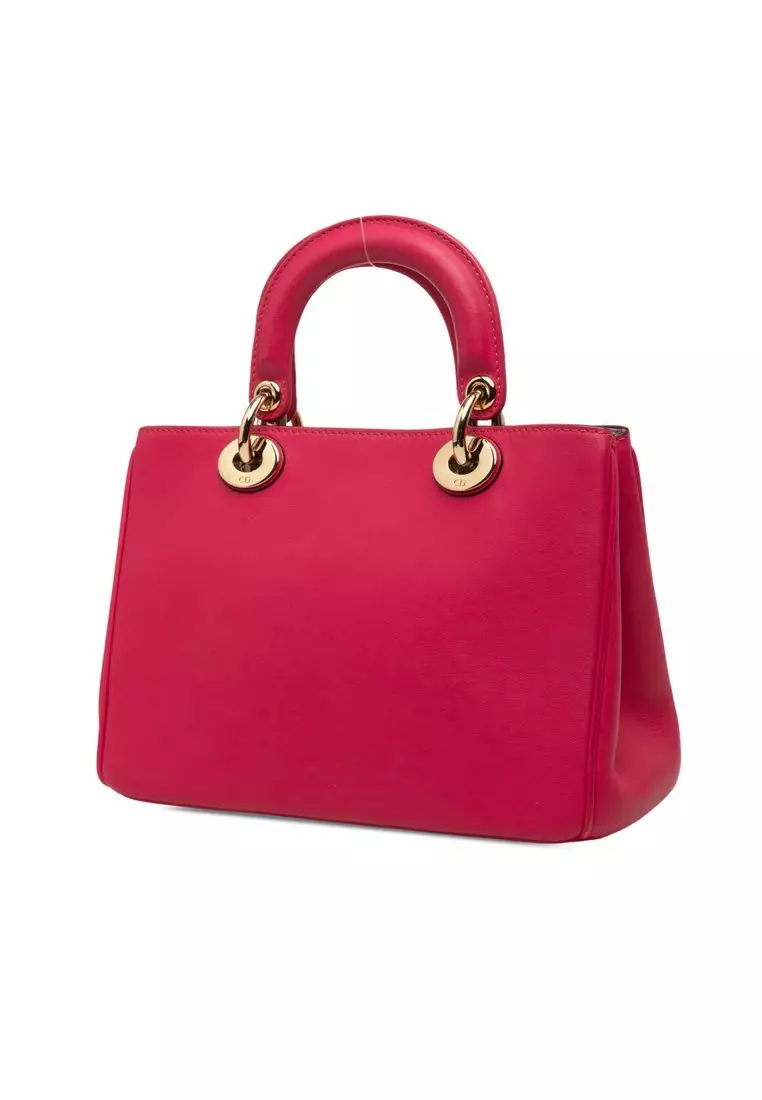 Pre-Loved Dior Mini Leather Diorissimo Satchel