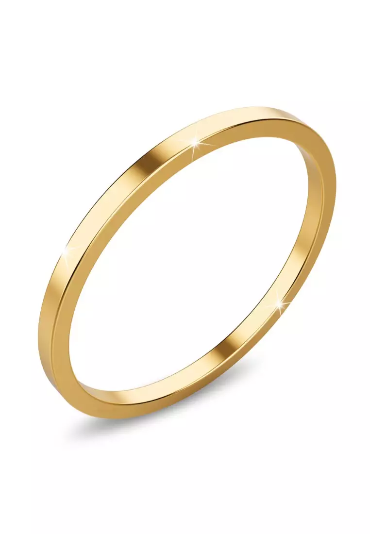 Gold Simplicity Slim Ring