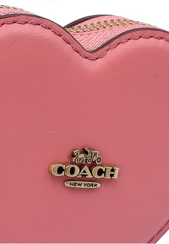 Buy Coach Coach Heart Leather Pouch Bag Charm Online Zalora Malaysia