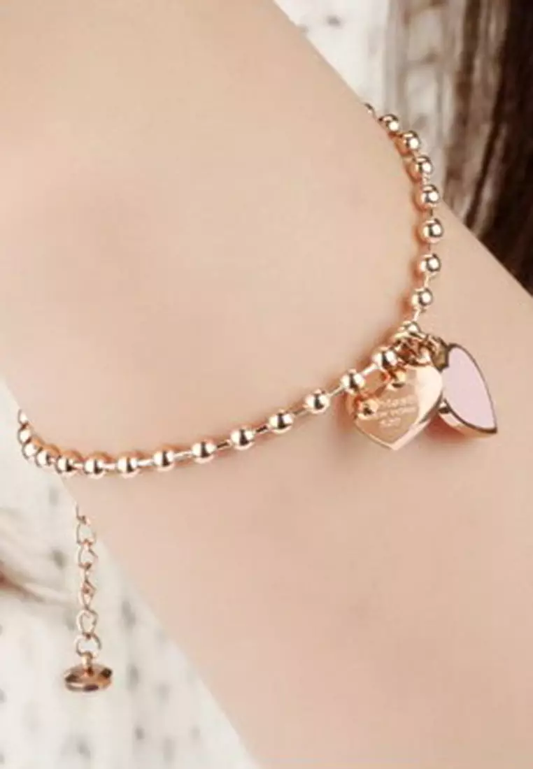 Girls heart bracelet hot sale
