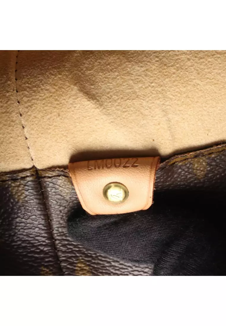 Pre-Loved Louis Vuitton Luco monogram Shoulder bag tote bag PVC leather Brown