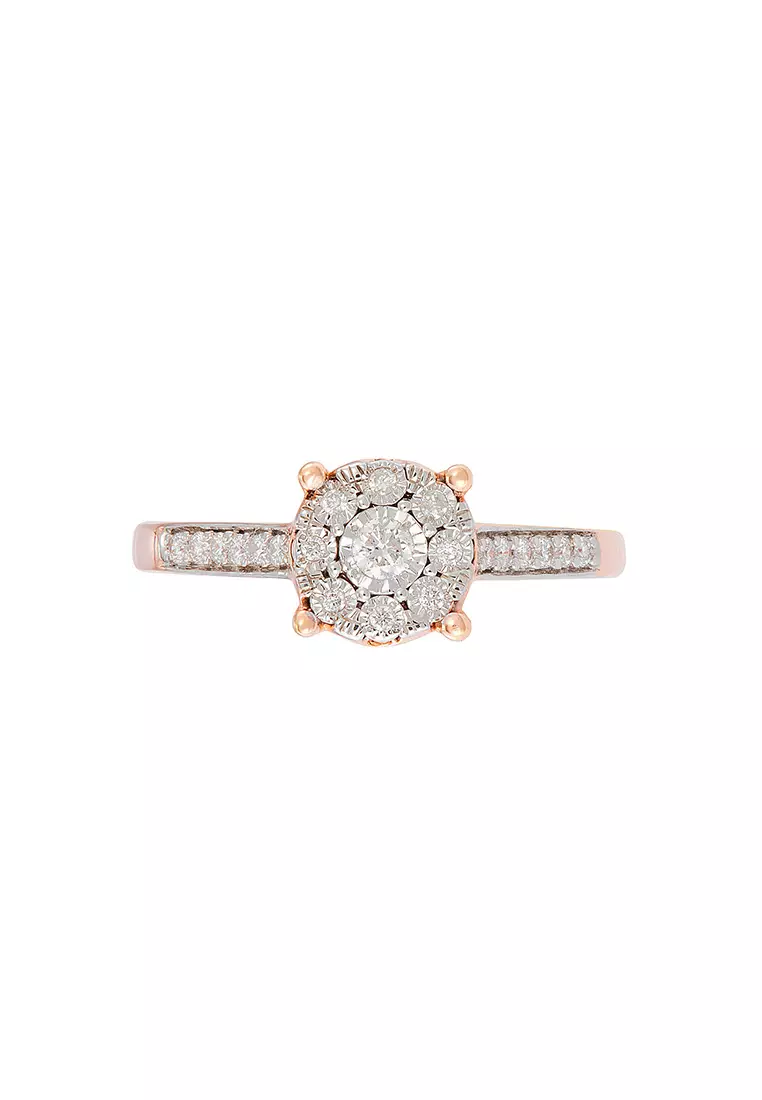 HABIB Diamond Ring in 375/9K Rose Gold 24616