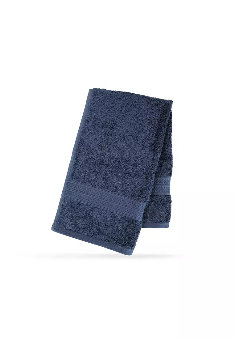 Navy discount hand towels