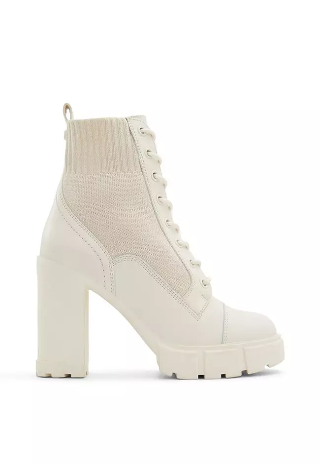 Aldo white 2024 ankle boots