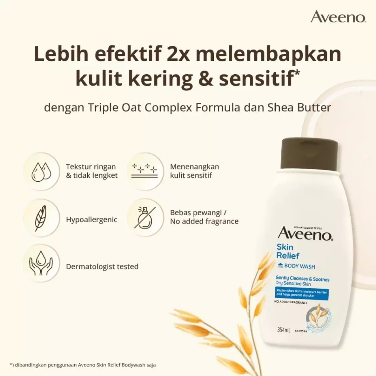 Aveeno® Skin Relief Body Wash 1 Liter - Sabun Mandi Melembapkan 1 Liter