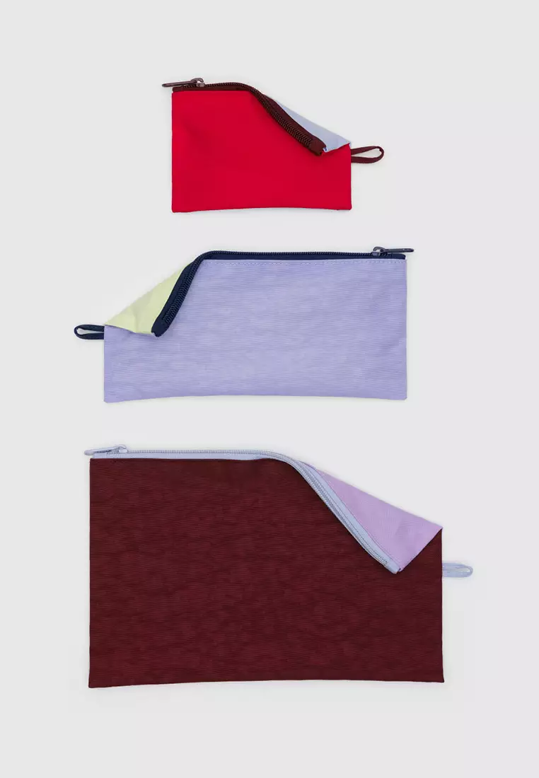 BAGGU - Flat Pouch Set - Kaleidoscope Mix