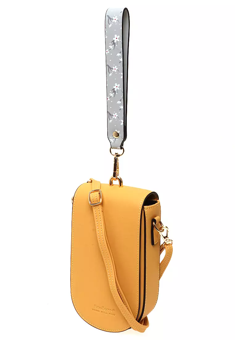 Tas Selempang Fashion Wanita Sling Bag Uniqe Design Material Leather Kulit ORIGINAL