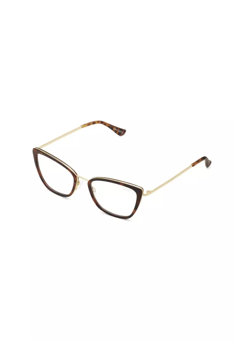 Click Bait Blue Light Glasses - Tort/Clear