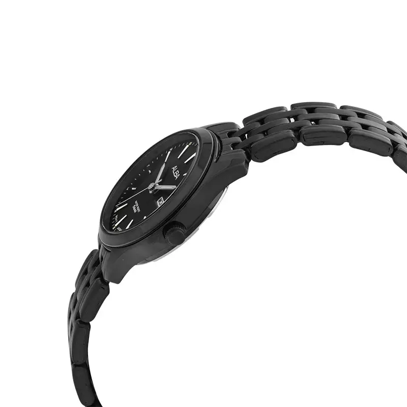 [LAST CHANCE DEALS] Jam Tangan Wanita Alba AN8095X1 Ladies Black Dial Black Stainless Steel Strap