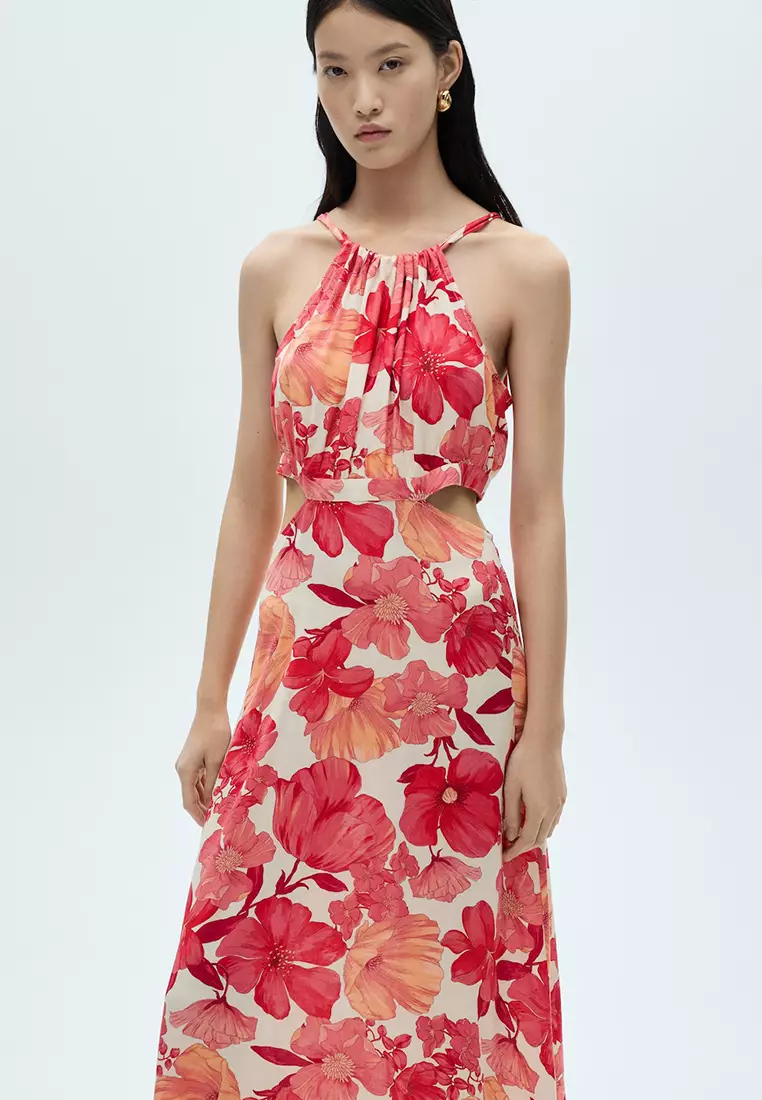 Flower Dress With Openings