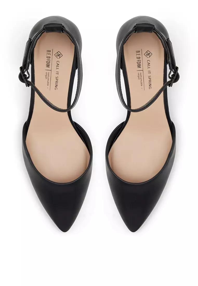 Daliaa Pointed Toe Block Heels