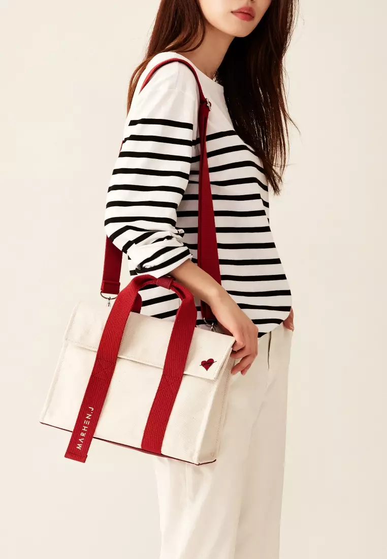 ROY MINI Canvas Crossbody Bag Heart Signal