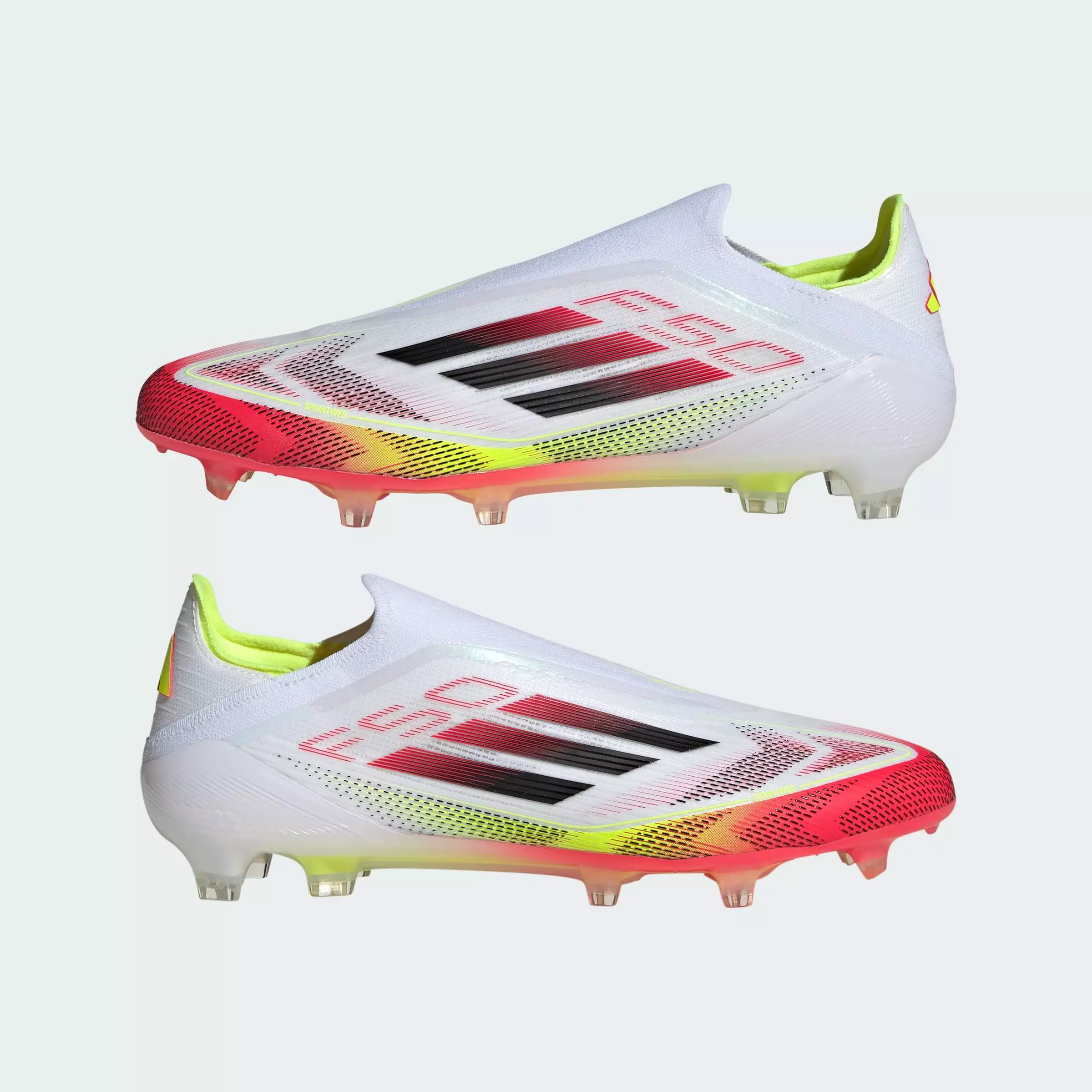 Football F50 Elite Laceless Firm Ground Boots Unisex White IE1214