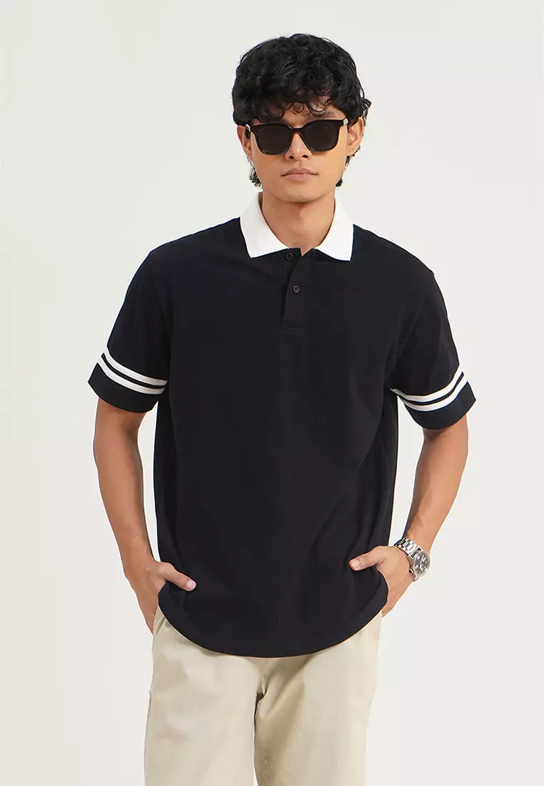 Penshoppe Polos Online Penshoppe Relaxed Fit Polo With Contrast