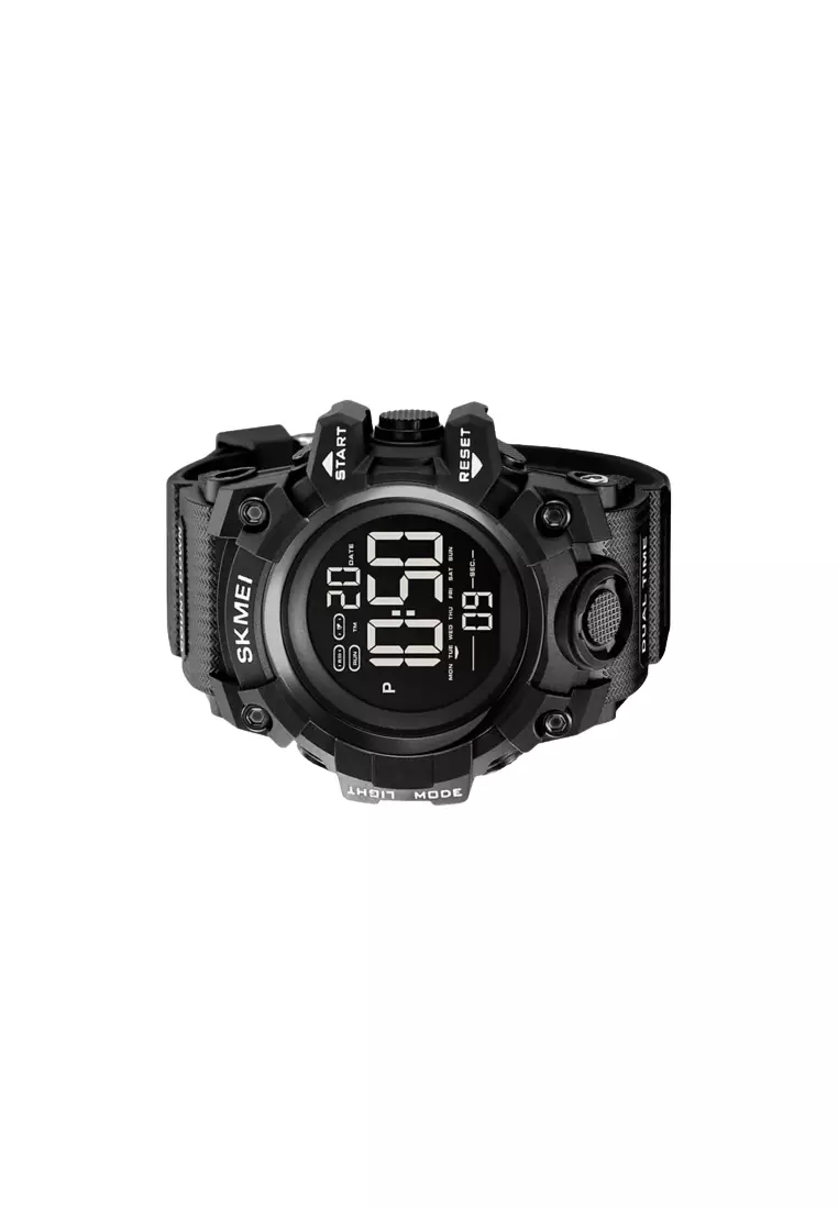 Jam Tangan Digital Pria Sporty Black ORIGINAL
