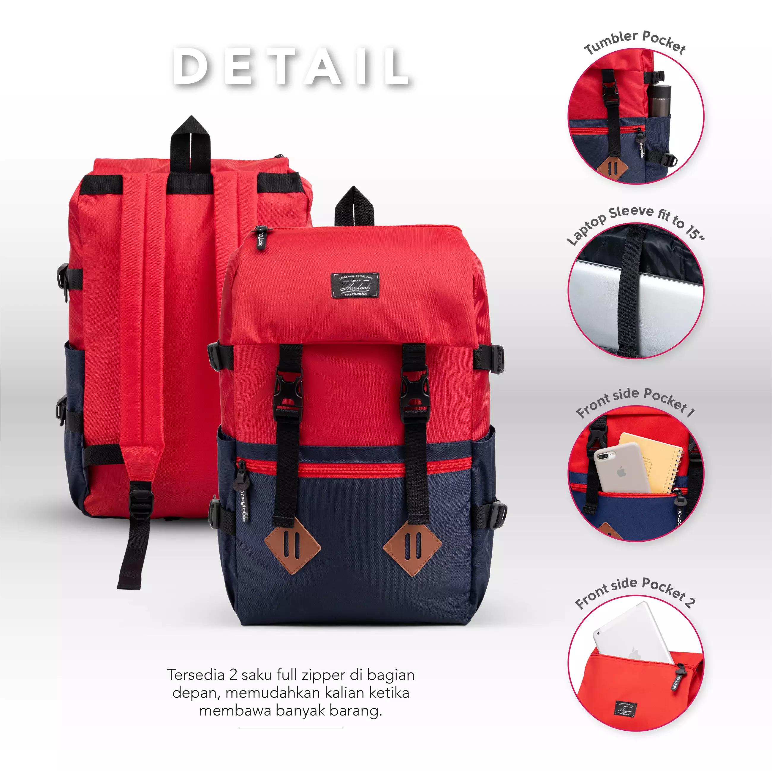 Jual Heylook Heylook Official Tas Ransel Pria Wanita Backpack